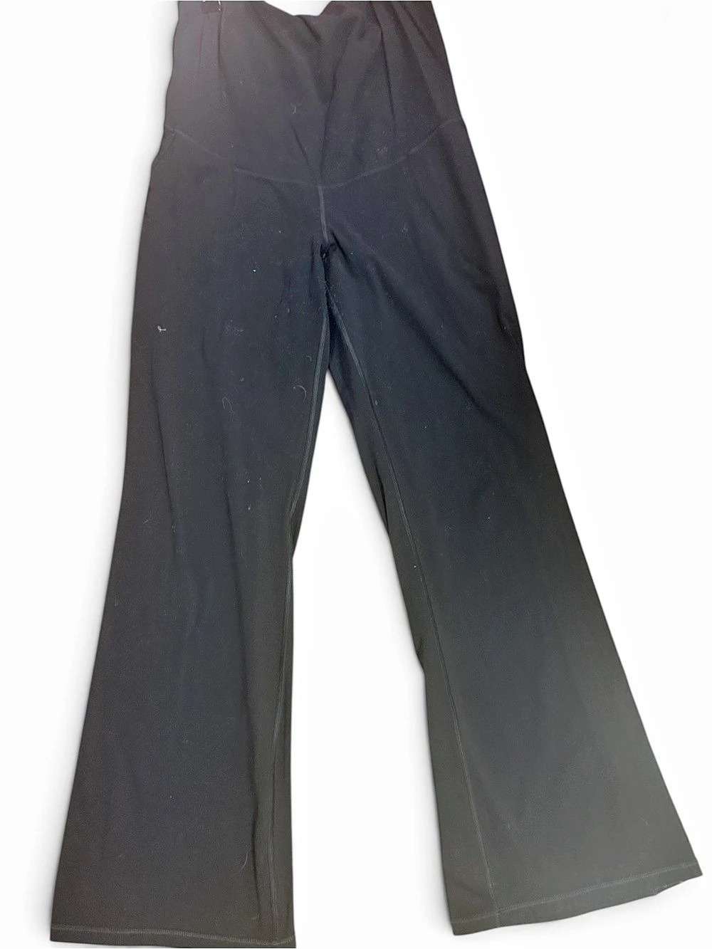 Women’s black maternity yoga pants flared